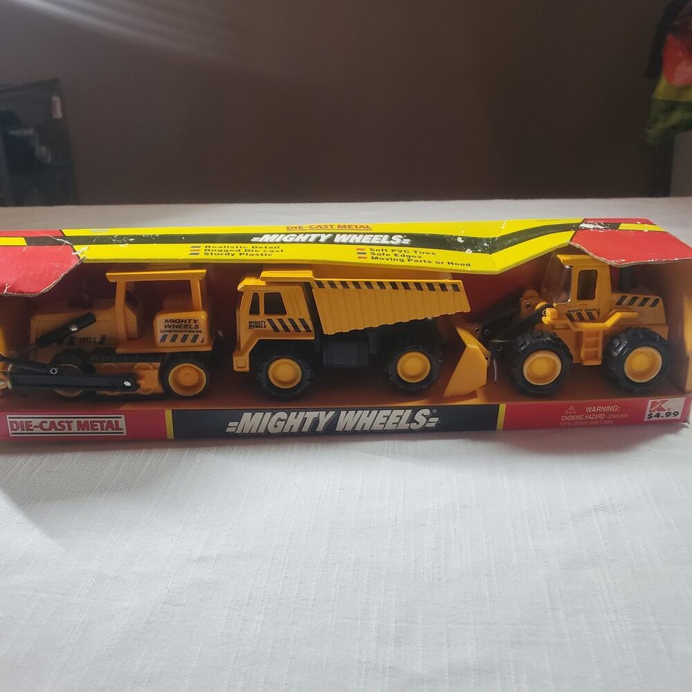 Mighty Wheels 3-Pack Construction Vehicle Set